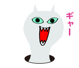 Cat & Octopus from the hole sticker #3978464