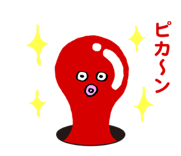 Cat & Octopus from the hole sticker #3978474