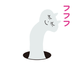 Cat & Octopus from the hole sticker #3978482