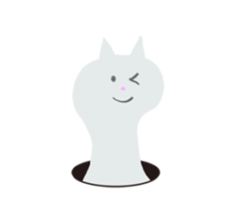 Cat & Octopus from the hole sticker #3978484