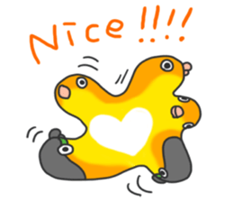 Pionites leucogaster&Black-headed Caique sticker #3978579