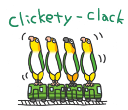 Pionites leucogaster&Black-headed Caique sticker #3978593