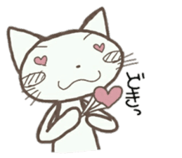 White cat diary sticker #3978710