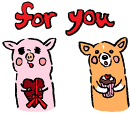 Baby pig Four Seasons version sticker #3978882