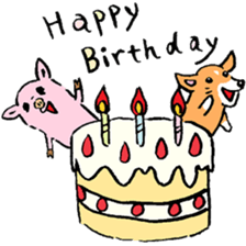 Baby pig Four Seasons version sticker #3978886