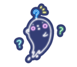 Shiny! ! ! Neon ghost sticker #3981249