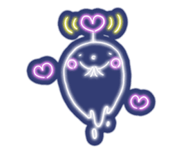 Shiny! ! ! Neon ghost sticker #3981253