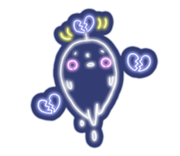 Shiny! ! ! Neon ghost sticker #3981254
