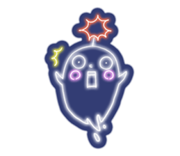 Shiny! ! ! Neon ghost sticker #3981255