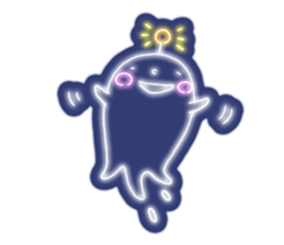 Shiny! ! ! Neon ghost sticker #3981259