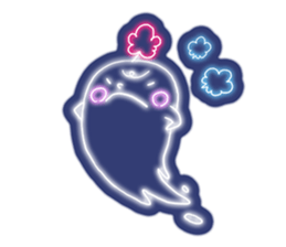 Shiny! ! ! Neon ghost sticker #3981266