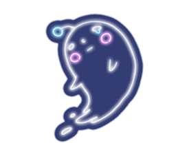 Shiny! ! ! Neon ghost sticker #3981267