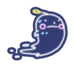 Shiny! ! ! Neon ghost sticker #3981268