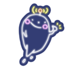 Shiny! ! ! Neon ghost sticker #3981270