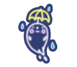 Shiny! ! ! Neon ghost sticker #3981271