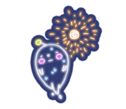 Shiny! ! ! Neon ghost sticker #3981272