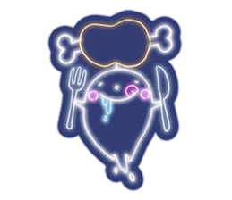 Shiny! ! ! Neon ghost sticker #3981275