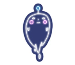 Shiny! ! ! Neon ghost sticker #3981276