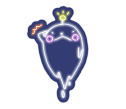 Shiny! ! ! Neon ghost sticker #3981277