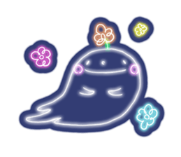 Shiny! ! ! Neon ghost sticker #3981278
