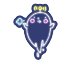 Shiny! ! ! Neon ghost sticker #3981279