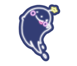 Shiny! ! ! Neon ghost sticker #3981280