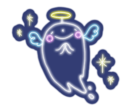 Shiny! ! ! Neon ghost sticker #3981283