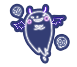 Shiny! ! ! Neon ghost sticker #3981284