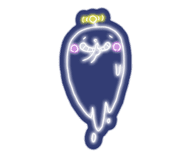 Shiny! ! ! Neon ghost sticker #3981285