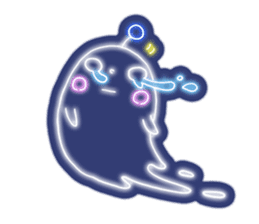 Shiny! ! ! Neon ghost sticker #3981286