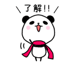 mascot character  of panda sticker #3981407