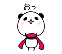 mascot character  of panda sticker #3981408