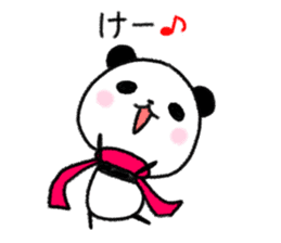 mascot character  of panda sticker #3981409