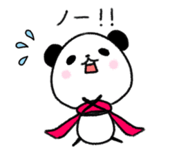 mascot character  of panda sticker #3981410