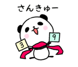 mascot character  of panda sticker #3981411