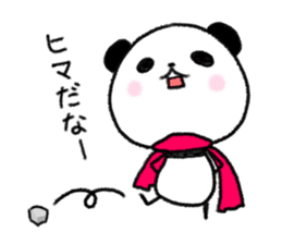 mascot character  of panda sticker #3981412