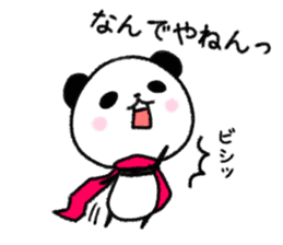 mascot character  of panda sticker #3981418