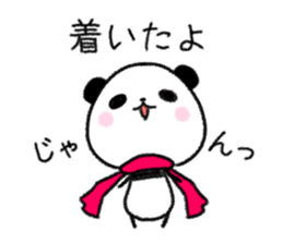 mascot character  of panda sticker #3981420