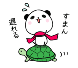 mascot character  of panda sticker #3981421