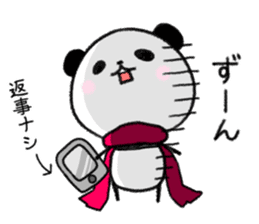 mascot character  of panda sticker #3981424
