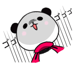 mascot character  of panda sticker #3981429
