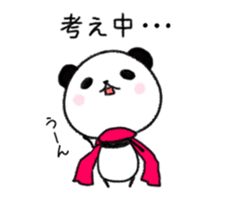 mascot character  of panda sticker #3981431