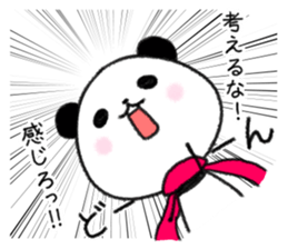 mascot character  of panda sticker #3981432