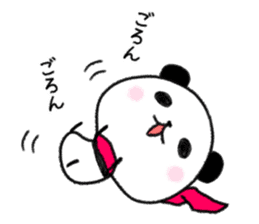 mascot character  of panda sticker #3981433