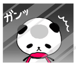 mascot character  of panda sticker #3981441