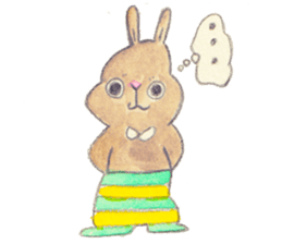 Rabbit us with . sticker #3981808