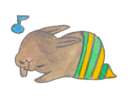 Rabbit us with . sticker #3981810