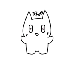 whitecats shisshi sticker #3981908