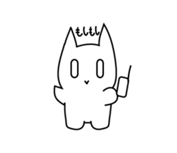whitecats shisshi sticker #3981909