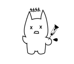whitecats shisshi sticker #3981911